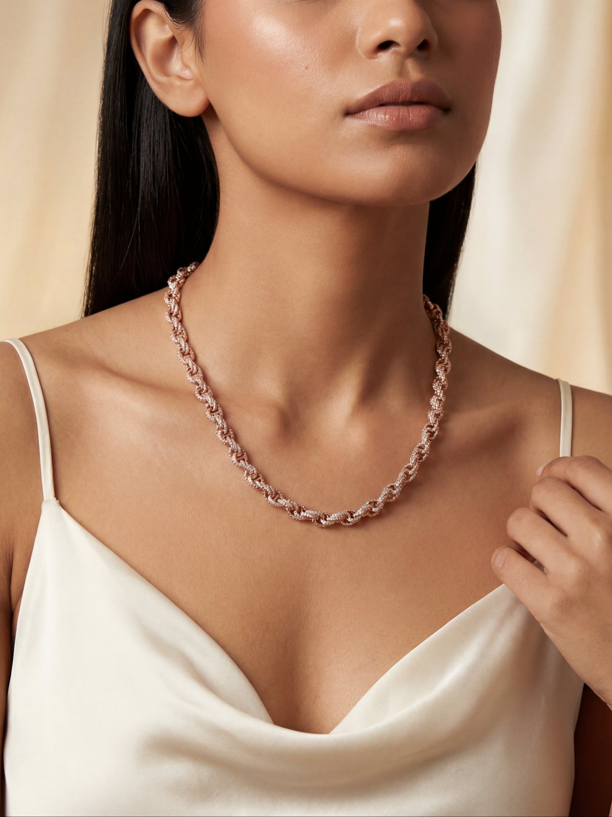 The Monarch Iced Rolo Chain