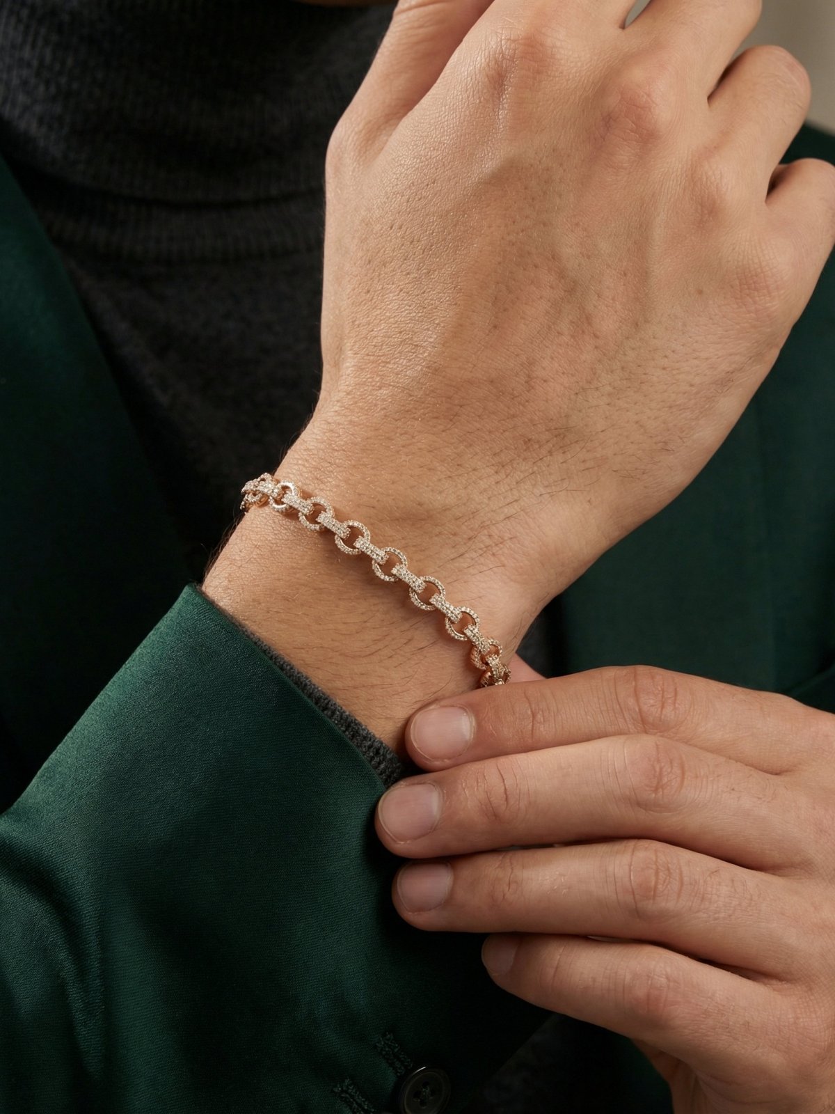 The Monarch Iced Rolo Bracelet