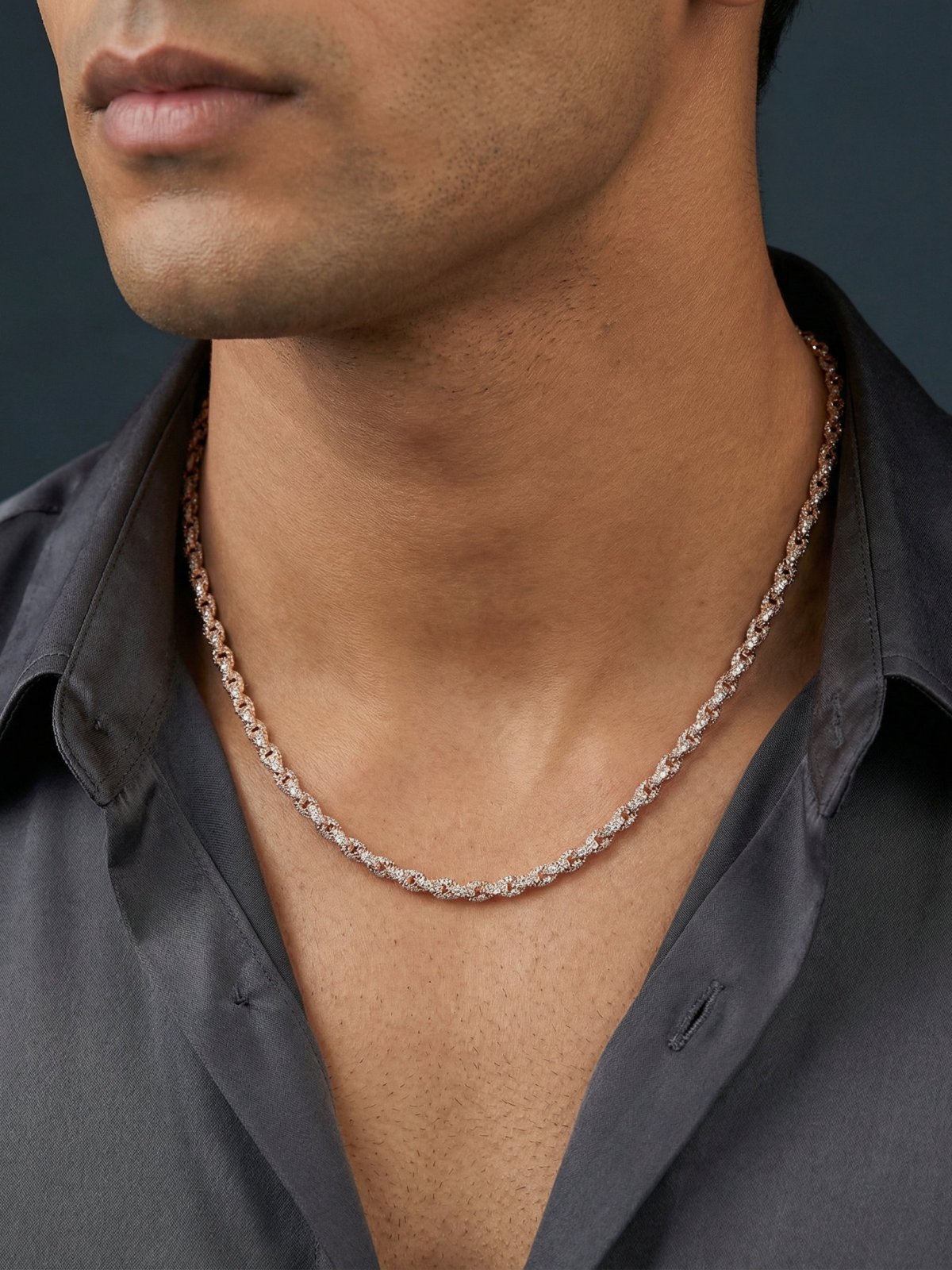 The Zenith Iced Rope Chain